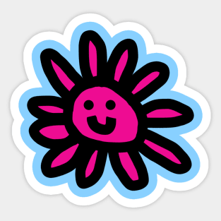 Small Minimal Daisy Face Cute Flower Sticker